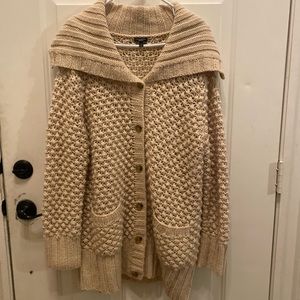 Talbots XL Tunic length Cozy Sweater Cardigan